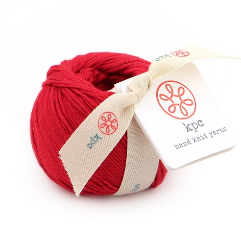 kpc yarn 가쉽 DK 면 뜨개실 50g, 플레임, 113m