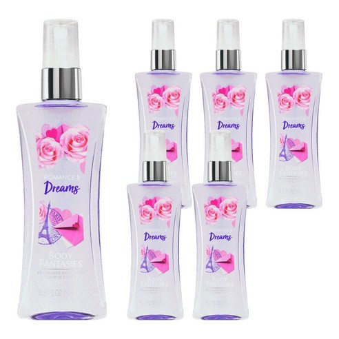 바디판타지 프래그런스 바디 스프레이 로맨스 앤 드림스, 94ml, 6개