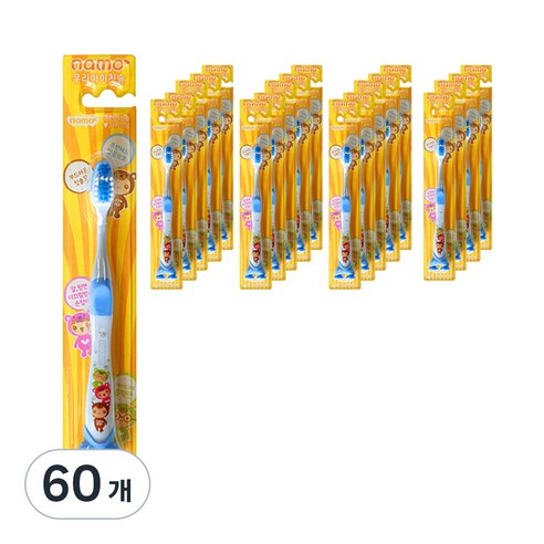 나모 우리아이칫솔, 소프트블루, 60개, 1개