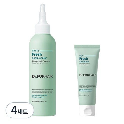 닥터포헤어 피토프레시 스칼프 스케일러 200ml + 샴푸 70ml 세트, 4세트