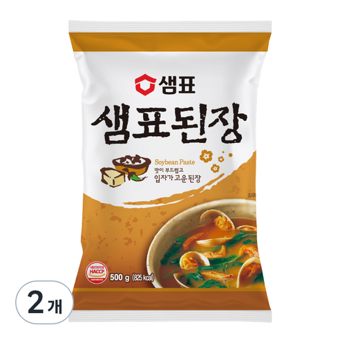 샘표 된장, 500g, 2개