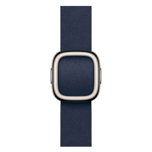 Apple 정품 2024 애플워치 모던 버클, 38/40/41/42mm, Medium, 딥 블루