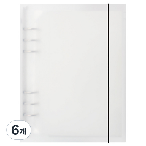 리코즈 A5 하드바인더 커버 6공, 반투명, 6개