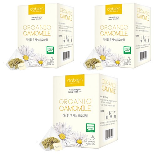 다비앙 유기농 캐모마일차, 1.1g, 10개입, 3개