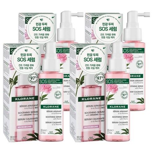 클로란 피오니 두피 진정 SOS 세럼, 100ml, 4개