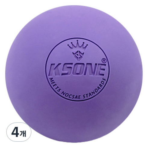 KSONE 스카위즈 근육 이완 마사지 볼, 4개, 퍼플