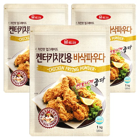 움트리 켄터키 치킨용 바삭 파우다, 1kg, 3개