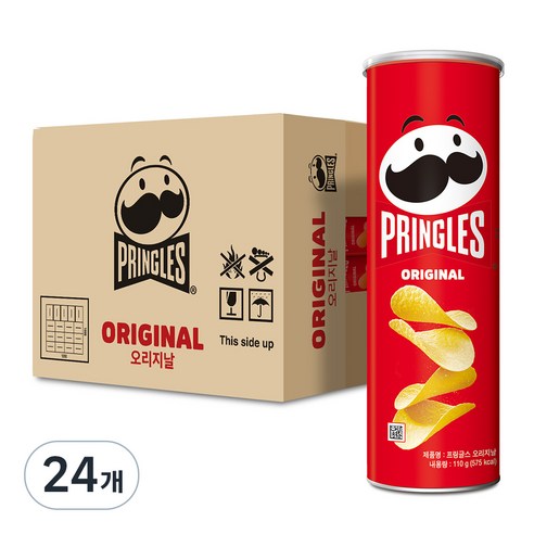 프링글스 오리지날 감자스낵, 110g, 24개