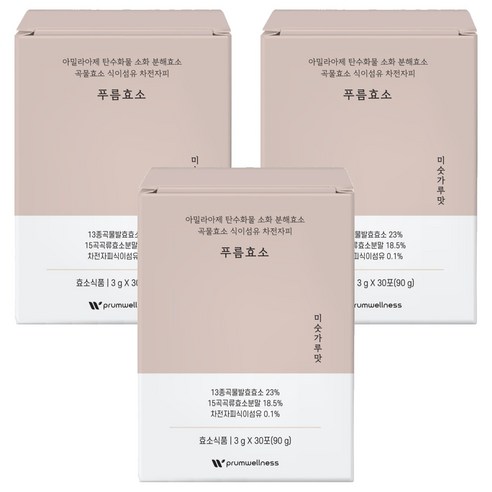 푸름웰니스 푸름효소 미숫가루맛 30p, 90g, 3개