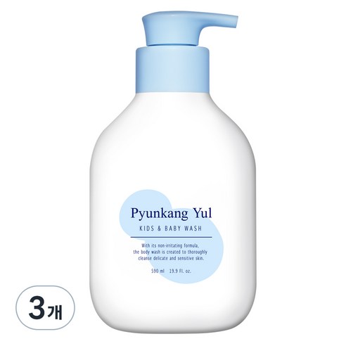 편강율 키즈 앤 베이비 워시 스위트 오렌지, 3개, 590ml