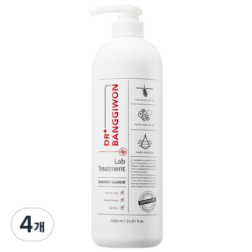 닥터방기원 랩 탈모 기능성 헤어트리트먼트, 1000ml, 4개