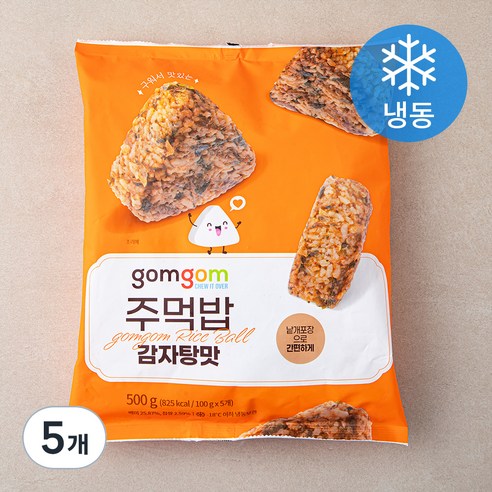 곰곰 주먹밥 감자탕맛(냉동), 500g, 5개