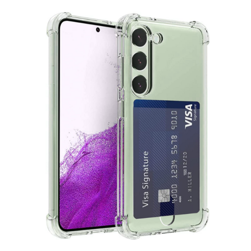 깔끔한 스타일과 편리한 카드 수납, 요거 클리어 카드 수납 젤리 휴대폰 케이스