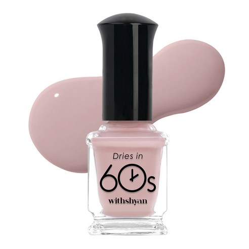 위드샨 유광타입 60초 네일라커 매니큐어, M72 스모크핑크, 9ml, 1개