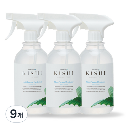 키쉬 프리미엄 다목적 살균탈취제 본품, 300ml, 9개