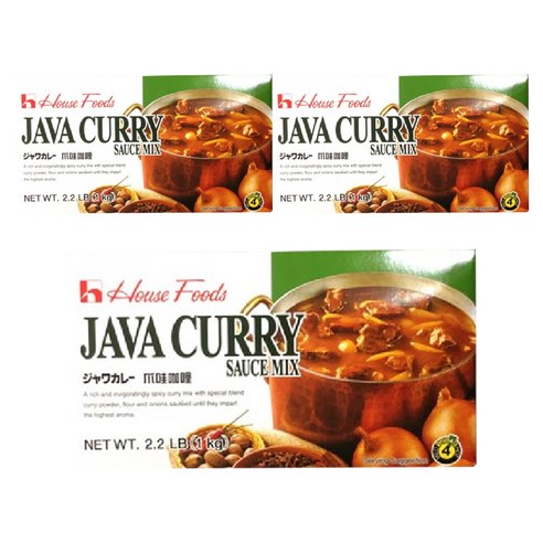 하우스식품 카레, 1kg, 3개