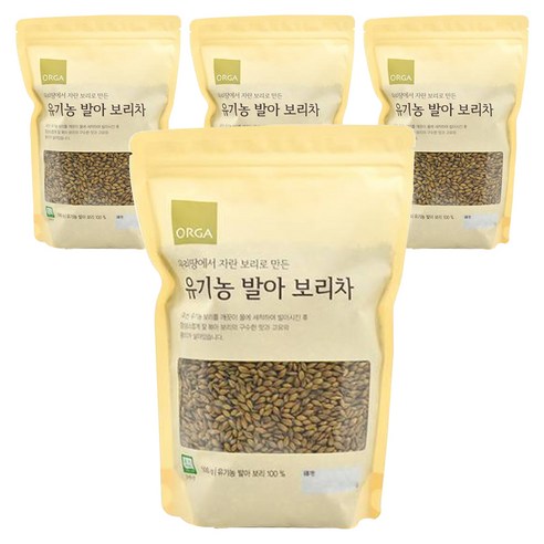 올가홀푸드 우리땅에서 자란 보리로 만든 발아 보리차, 1개입, 4개