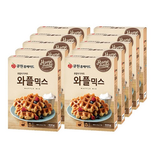 큐원 와플믹스, 500g, 10개