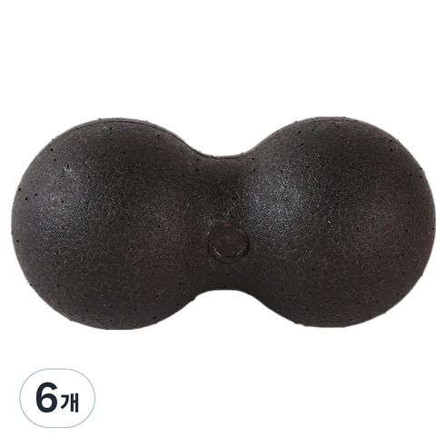 타이디홈 시원한 휴대용 괄사용품 더블 볼 8 x 16 cm, 6개, 블랙