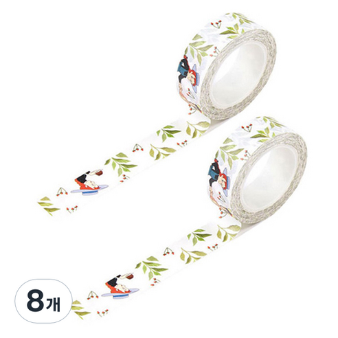 빨강머리앤 마스킹 테이프 15mm x 10m, 춤추는앤, 8개