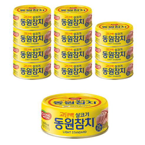 동원참치 라이트 스탠다드, 135g, 12개