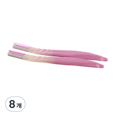 KAI bi-hada 눈썹 수정칼, 혼합색상, 8개