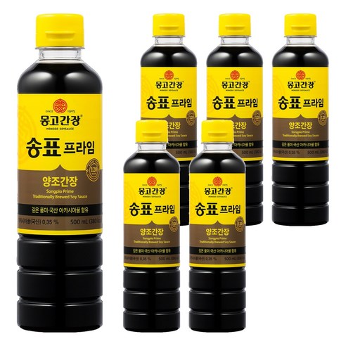 몽고간장 송표 프라임, 500ml, 6개