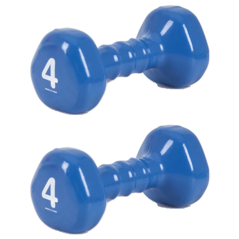 아이워너 삼각 PVC 아령, 4kg, 2개