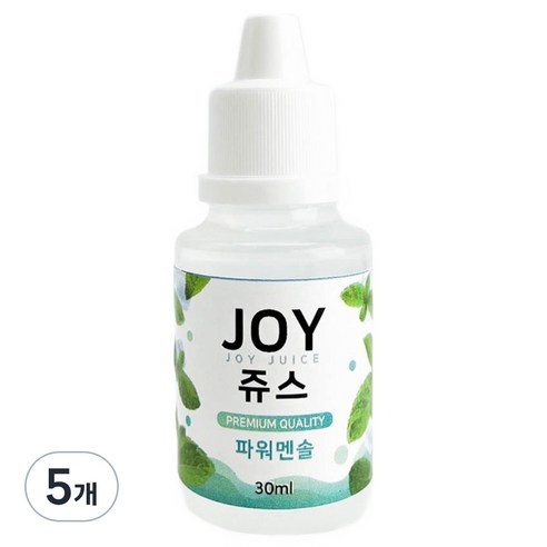 아로마조이 조이쥬스 슬라임 향료 30ml, 5개, 파워멘솔
