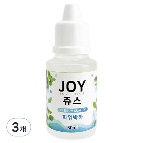 아로마조이 조이쥬스 슬라임 향료 30ml, 3개, 파워박하