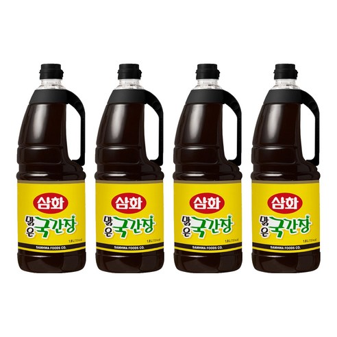 삼화 맑은 국간장, 1.8L, 4개