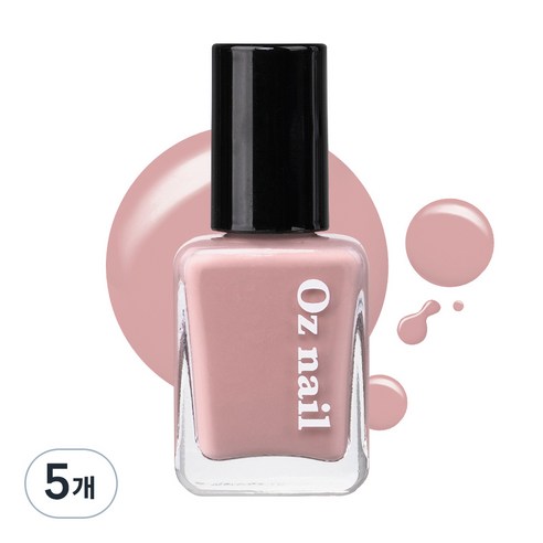 오즈네일 샤인 무드 네일 컬러 매니큐어, 체리블라썸, 8ml, 5개