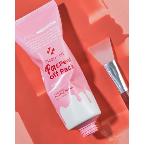 매끈한 도자기 피부를 위한 딥레드 포어 필오프 팩