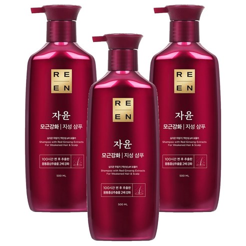 리엔 자윤 강화 지성 샴푸, 500ml, 3개