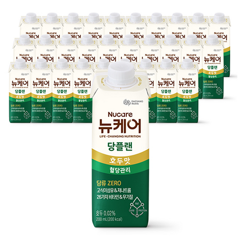 뉴케어 대상웰라이프 당플랜 호두맛, 200ml, 30개