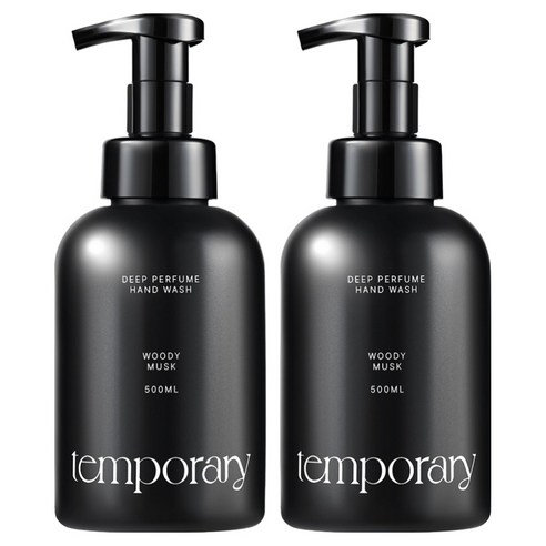 템포러리 딥퍼퓸 핸드워시 우디머스크, 2개, 500ml