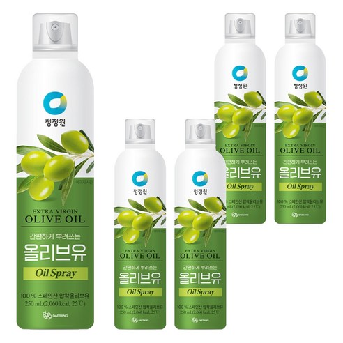 대상 청정원 올리브유 스프레이, 250ml, 5개