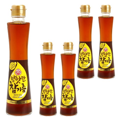 오뚜기 방앗간 참기름, 200ml, 5개