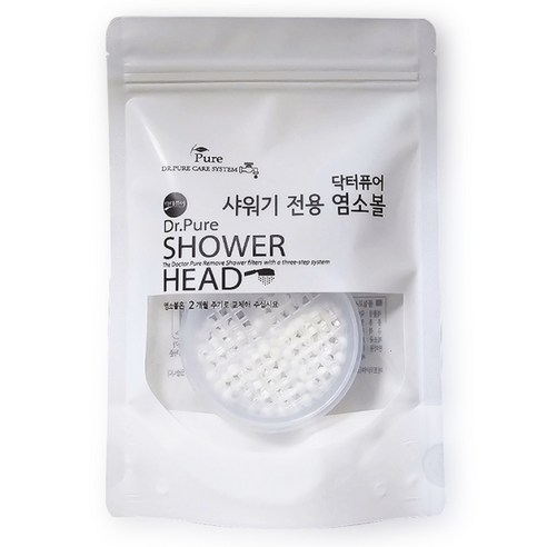 닥터퓨어 샤워기 전용 염소볼, 1개, 무향