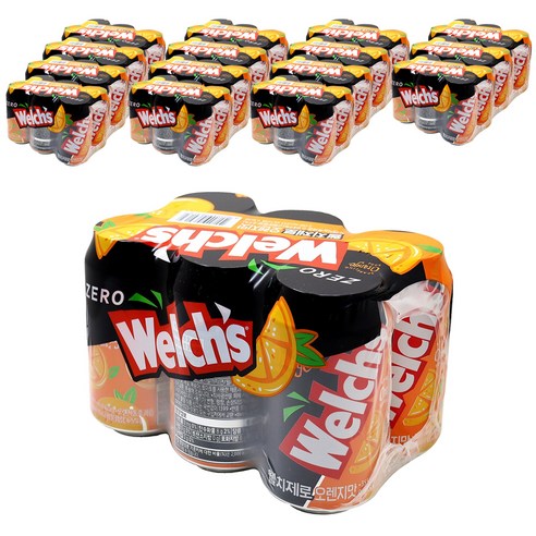 웰치스 제로 오렌지 355ml, 96개