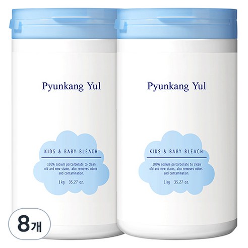 편강율 키즈 앤 베이비 표백제, 1kg, 8개