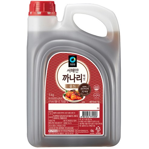   청정원 까나리 액젓 골드, 5kg, 1개