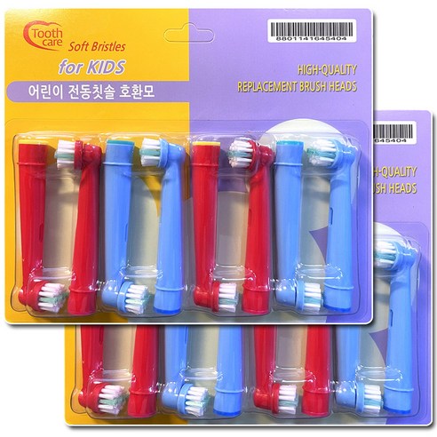 Toothcare 오랄비 어린이 전동칫솔용 호환모 8p 세트