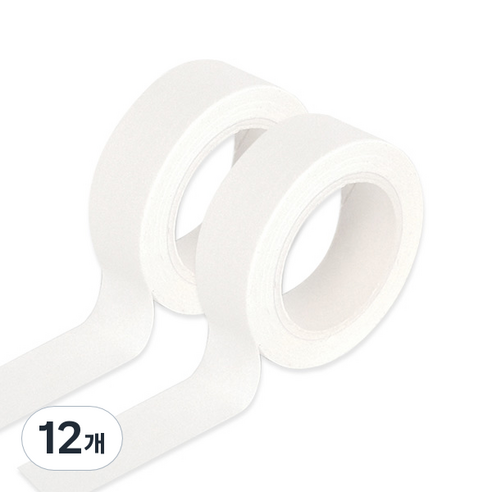 모노라이크 아르떼 마스킹 테이프, 501 White, 12개