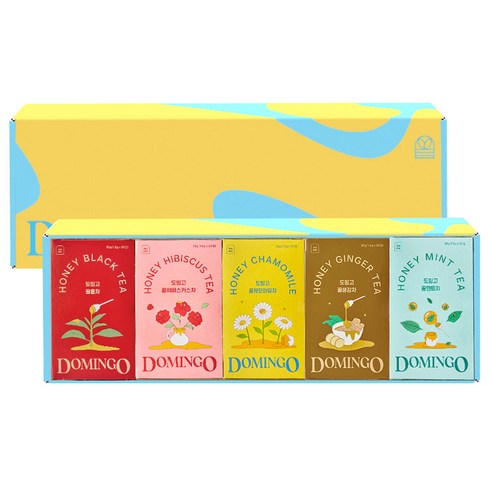도밍고 스페셜 기프트 세트, 티백 5종, 1세트