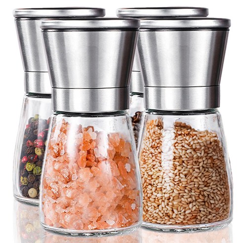 반비노 쏙쏙 후추 소금 깨갈이 그라인더, 180ml, 4개