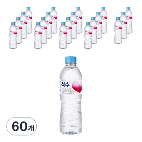 석수 국산생수, 500ml, 60개