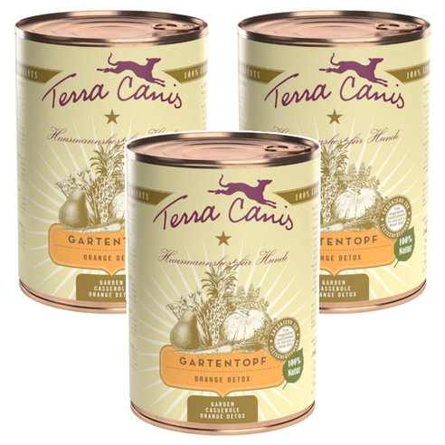 테라카니스 강아지 디톡스 습식사료, 오렌지, 400g, 3개