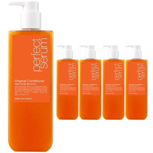 미쟝센 퍼펙트 오리지널 세럼 컨디셔너 플로럴향, 680ml, 5개