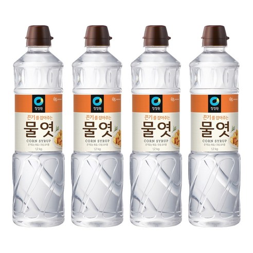 청정원 물엿, 1.2kg, 4개